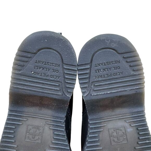 Dr. Martens Maudie Womens Size 5 Black Leather Short Buckle Boots EU 36 - Picture 9 of 12